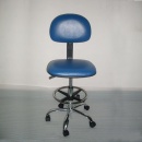 蓝色PVC防静电高椅 防静电椅子